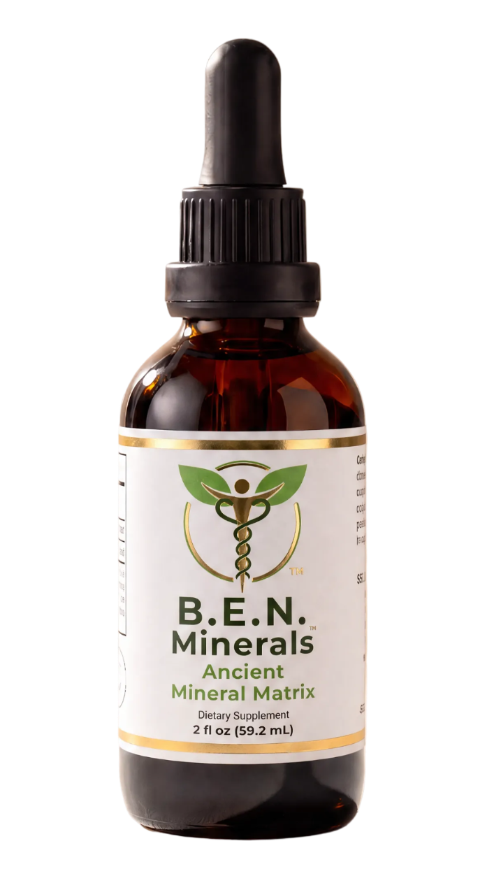 B.E.N. Minerals dropper bottle without background